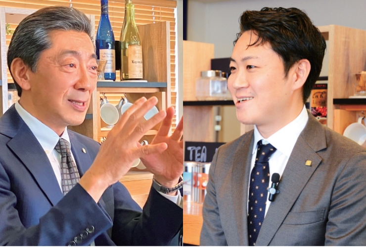 社長×常務対談の写真