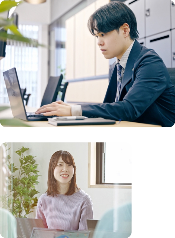 働く社員のイメージ